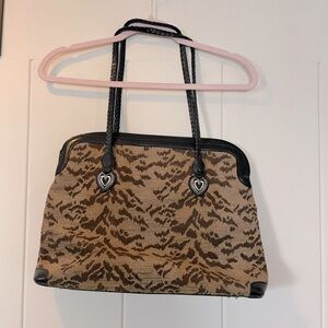 Brighton Large Tapestry and Leather Tote / Travel Bag